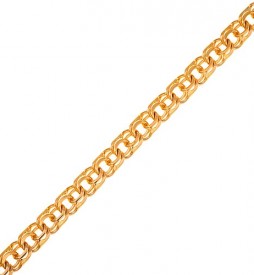 Золотая цепь с плетением «Бисмарк»
