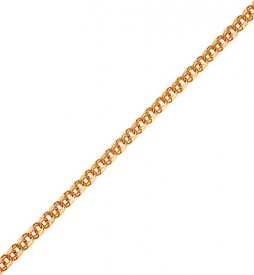 Золотой браслет с плетением «Бисмарк»